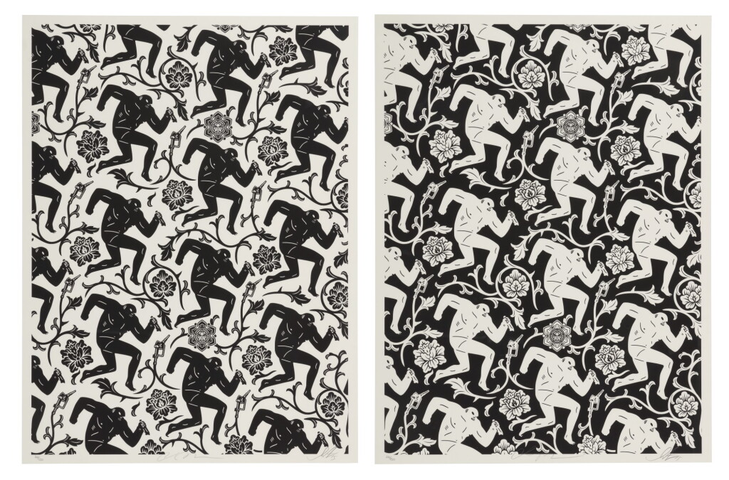 View full screen - View 1 of Lot 95. PATTERN OF CORRUPTION BLACK/WHITE SET.