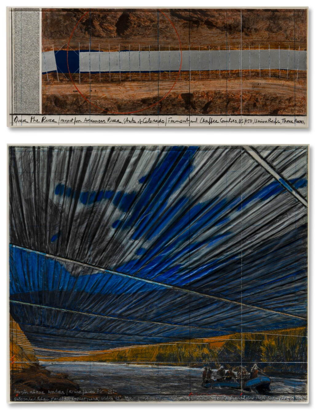 View full screen - View 1 of Lot 370. Over the River (Project for Arkansas River, State of Colorado).