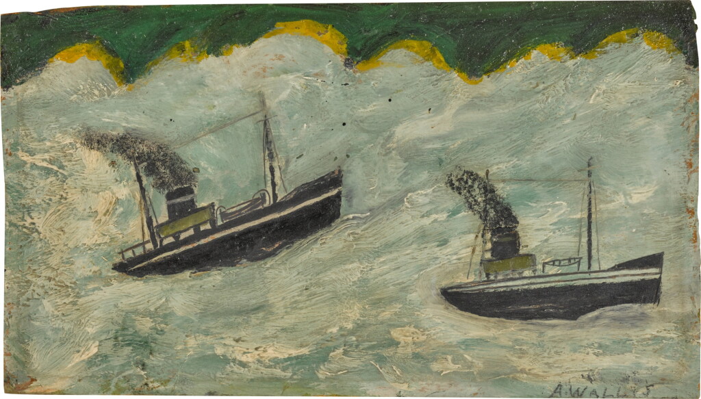 View full screen - View 1 of Lot 19. Two Steamers in Rough Sea.