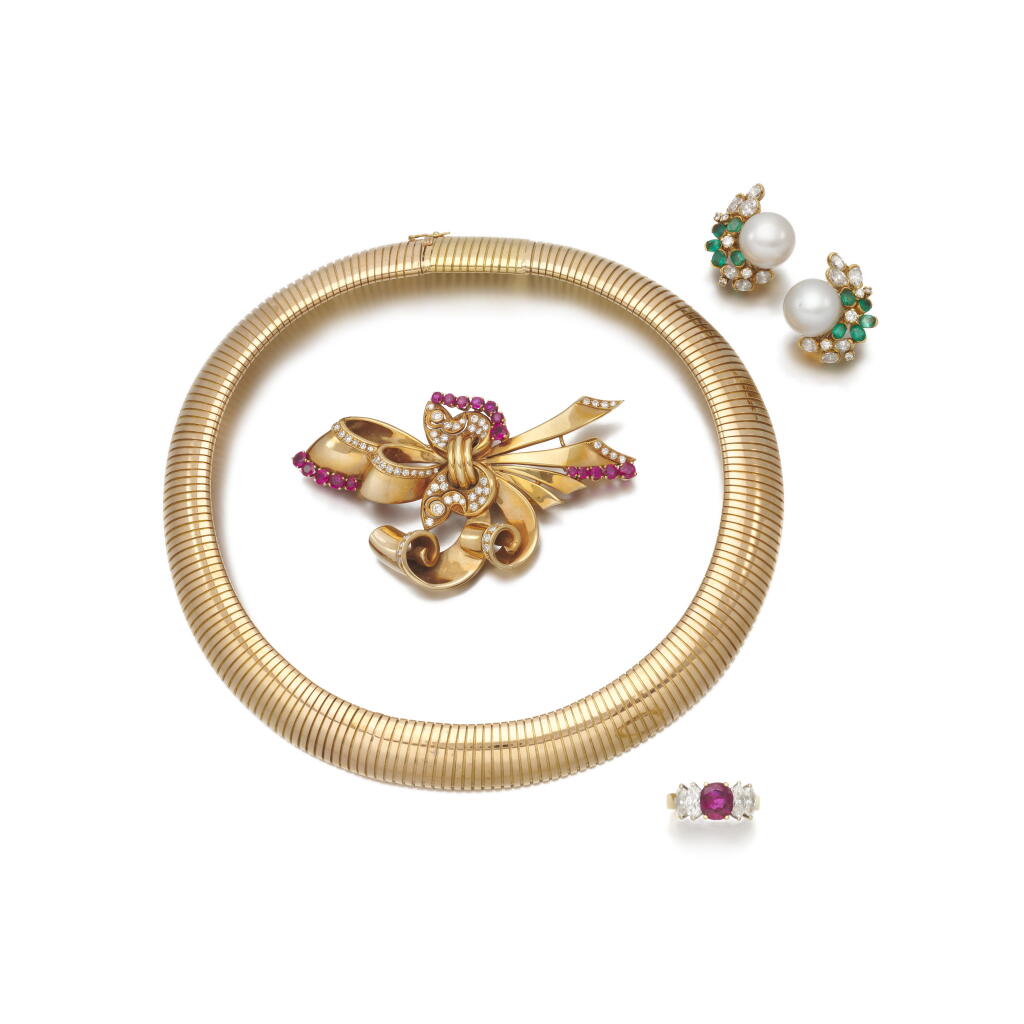 View full screen - View 1 of Lot 77. Collection of jewels | (Collezione di gioielli).