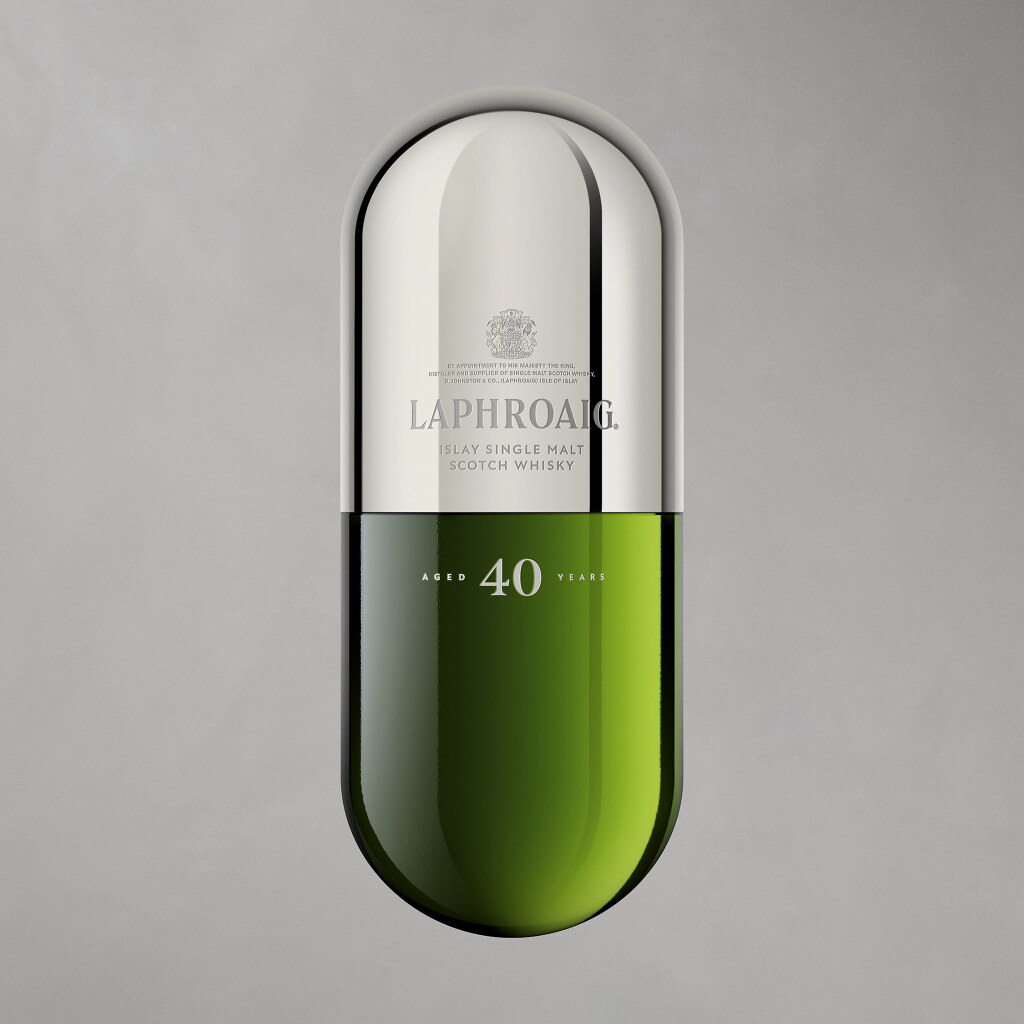 View full screen - View 1 of Lot 14. Laphroaig Capsule 40 Year Old (1 Bottle 1.5L + 1 Sample 10cl).