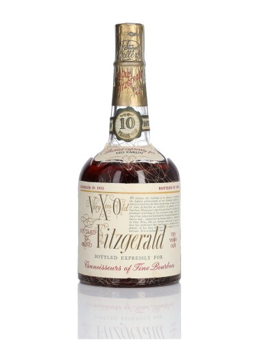View full screen - View 1 of Lot 313. Very Xtra Old Fitzgerald 10 Year Old 100 Proof 1955 (1 Bottle 4/5 Quart).