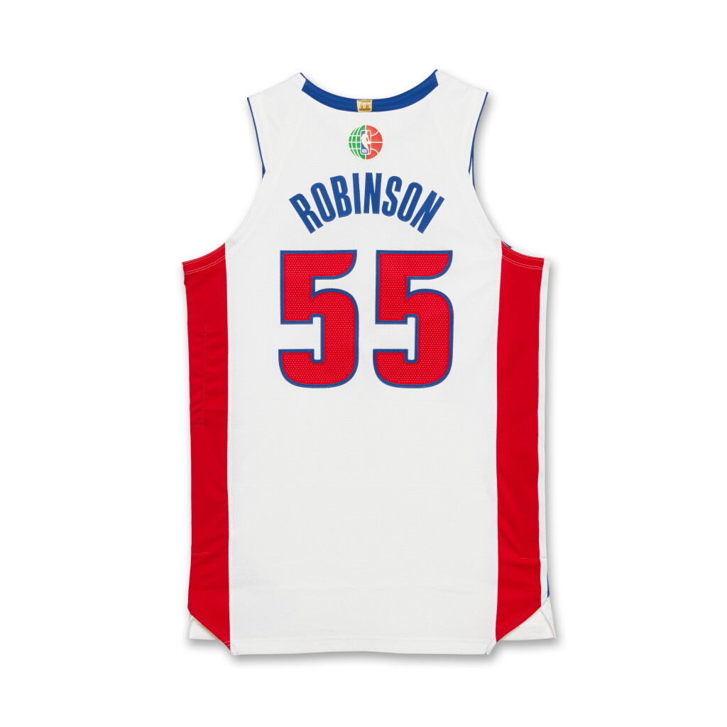 View full screen - View 1 of Lot 52. Duncan Robinson ‘Mexico City Game’ Detroit Pistons 2025-2026 Game Worn Association Edition Jersey .