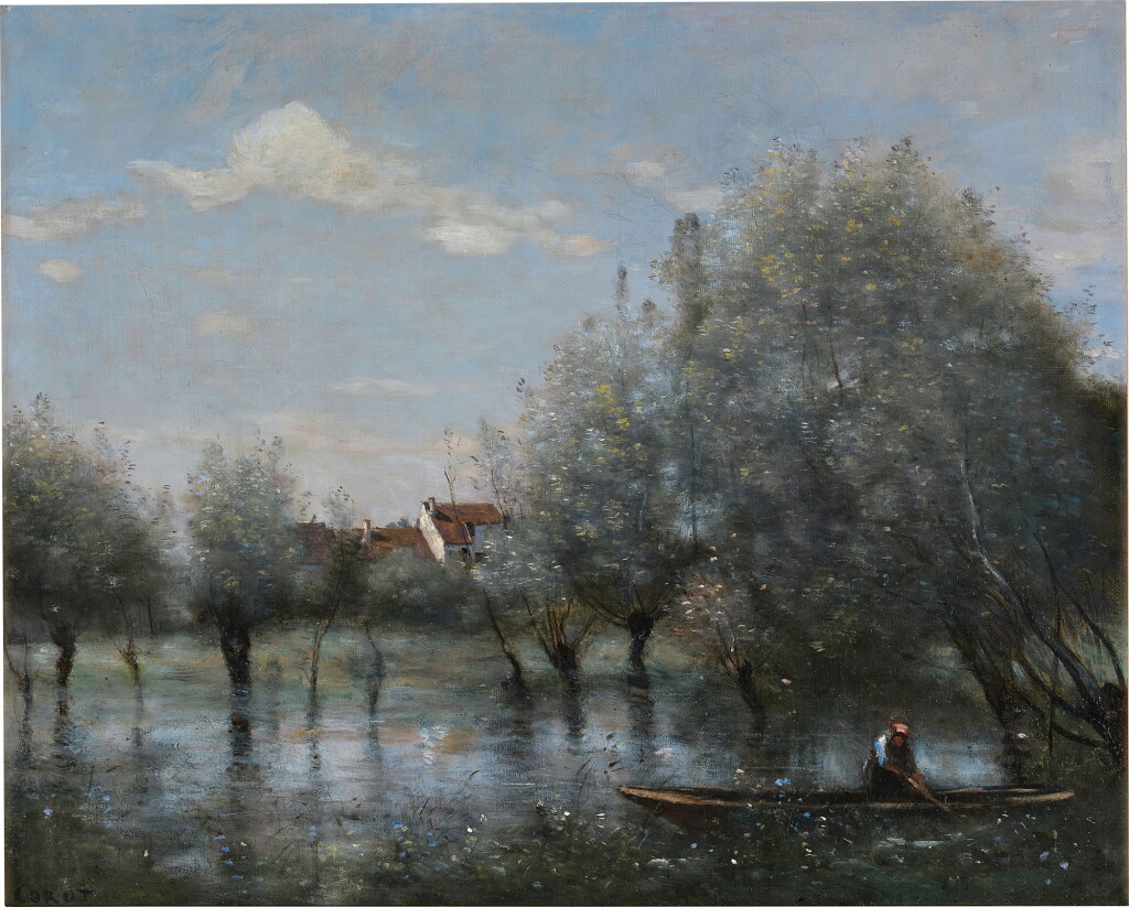 View full screen - View 1 of Lot 815. Inondation dans une saulie.