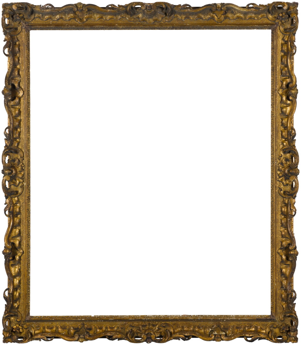 View full screen - View 1 of Lot 103. A British Rococo carved giltwood frame.