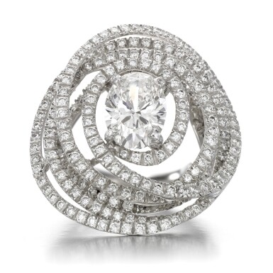 View full screen - View 1 of Lot 160. Diamond ring, 'L'Air'.