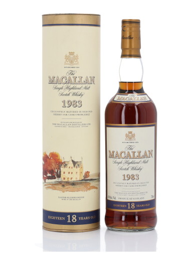 View full screen - View 1 of Lot 20. The Macallan 18 Year Old Sherry Oak 43.0 abv 1983 (1 Bottle 75cl).
