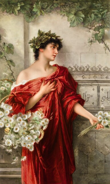 View full screen - View 1 of Lot 118. A BELRIN (K.P.M.) PORCELAIN RECTANGULAR PLAQUE, CIRCA 1890.