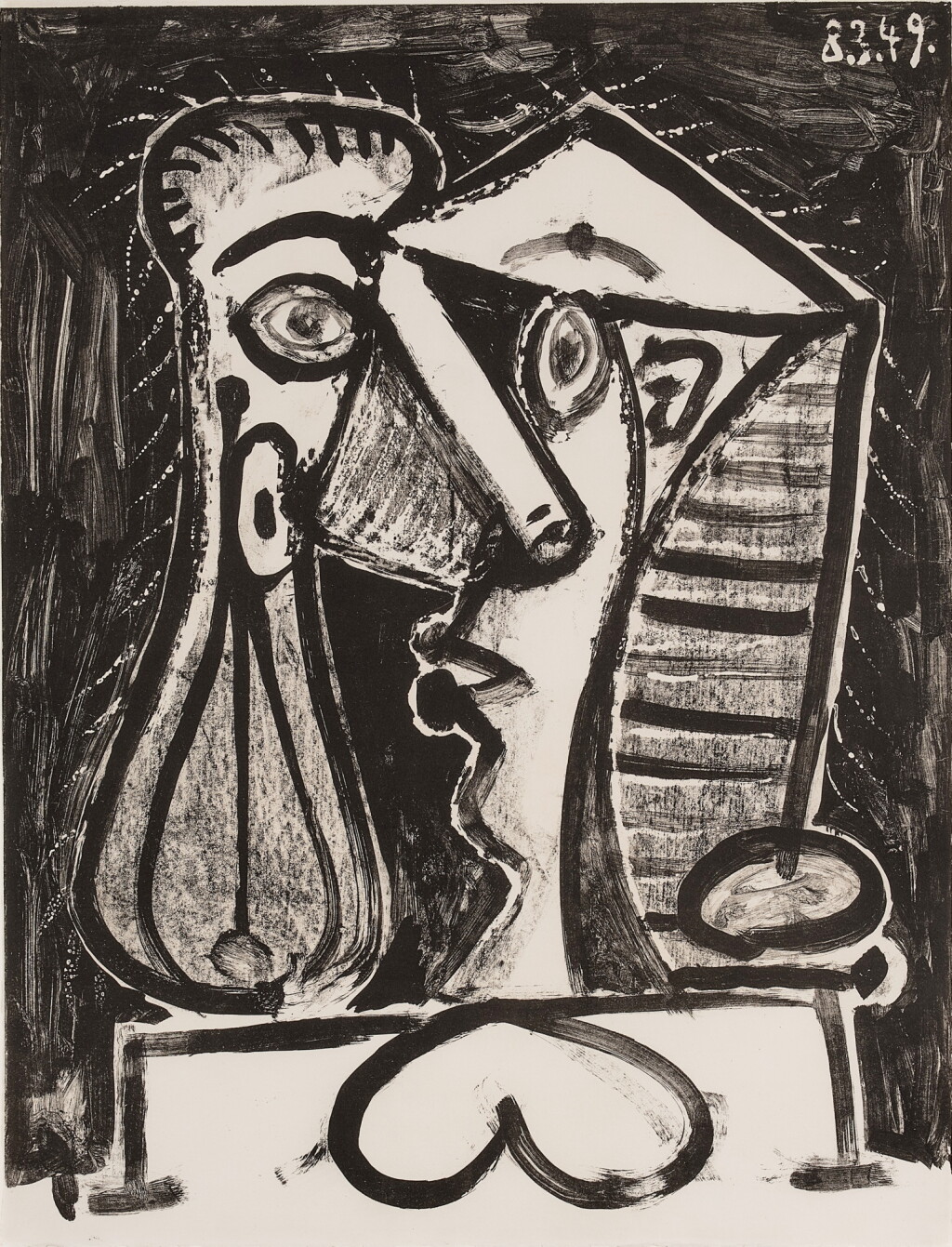 View full screen - View 1 of Lot 727. Figure Composée II (Bloch 597; Mourlot 166).