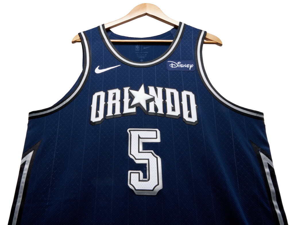 View full screen - View 1 of Lot 88. Paolo Banchero Orlando Magic 2023-2024 In-Season Tournament Game Worn City Edition Jersey.