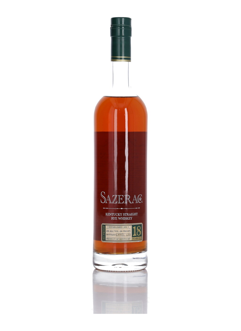 View full screen - View 1 of Lot 270. Sazerac Rye 18 Year Old 2017 Release 90 Proof 1998 (1 Bottle 75cl).