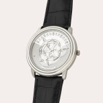 Star Wheel Automatic, Reference 25720 | A platinum semi-skeletonised wristwatch with satellite hour display | Circa 1997