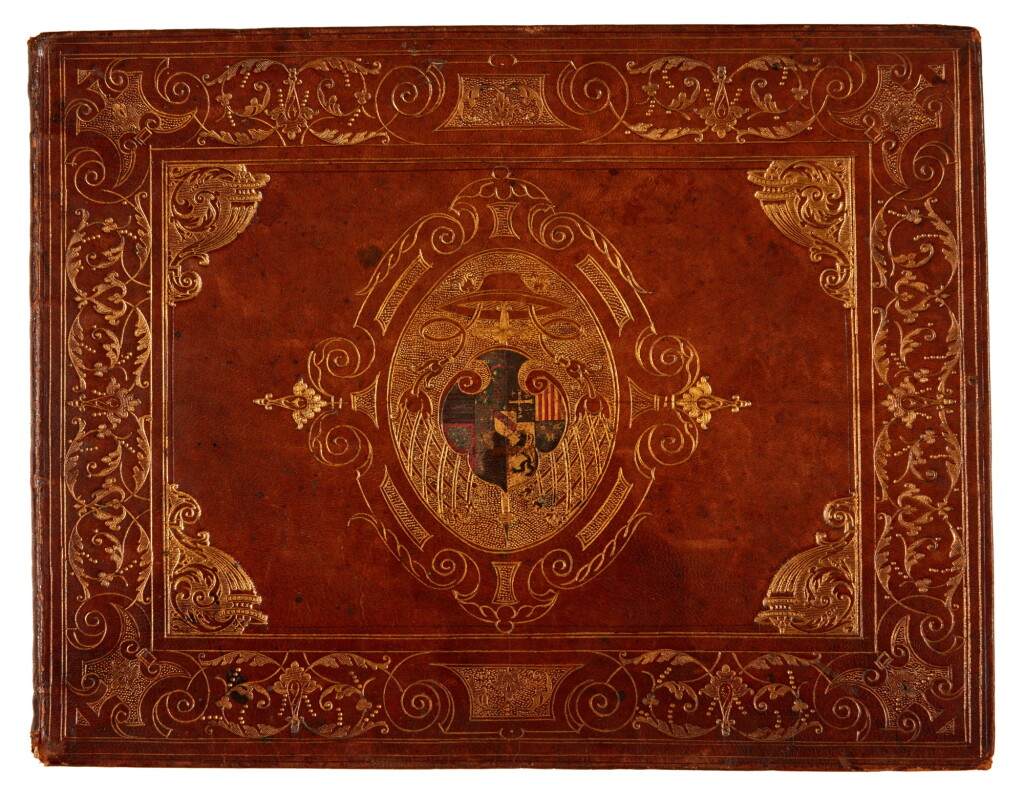 View full screen - View 1 of Lot 1717. Gohory, Livre de la Conqueste de la Toison d'or, Paris, 1563, Parisian morocco gilt presentation binding for the Cardinal de Lorraine.