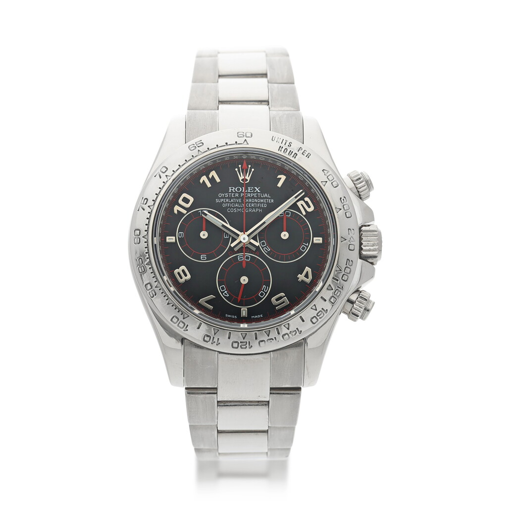 View full screen - View 1 of Lot 13. ROLEX | REFERENCE 116509 DAYTONA A WHITE GOLD AUTOMATIC CHRONOGRAPH WRISTWATCH WITH BRACELET, CIRCA 2006.