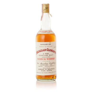 View full screen - View 1 of Lot 9377. Macallan Glenlivet Gordon & MacPhail 25 Year Old 43.0 abv 1950 (1 BT75).