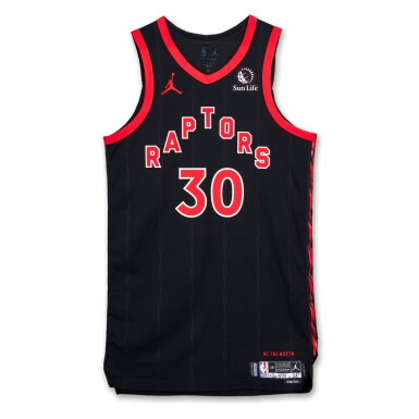 View full screen - View 1 of Lot 221. Ochai Agbaji Toronto Raptors 2024-2025 Emirates NBA Cup Game Worn Statement Edition Jersey | Matched to 2 Games.