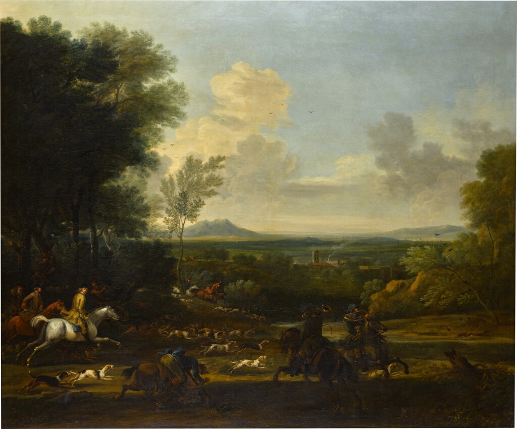 View full screen - View 1 of Lot 47. The Chase: Hunting in Leicestershire | 《追捕:萊斯特郡的狩獵》.