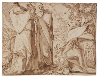 View full screen - View 1 of Lot 110. The Plague of Locusts.