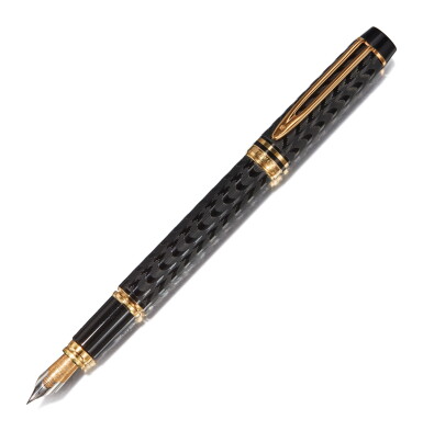 View full screen - View 1 of Lot 25. WATERMAN | A LACQUER AND GOLD PLATED FOUNTAIN PEN, CIRCA 1980.