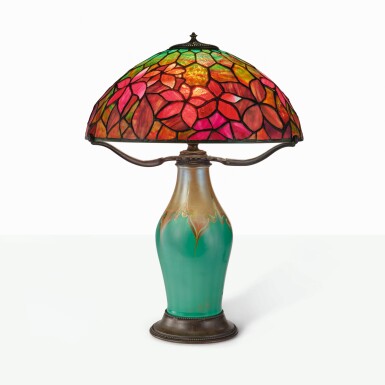 View full screen - View 1 of Lot 17. TIFFANY STUDIOS | “WOODBINE” TABLE LAMP.