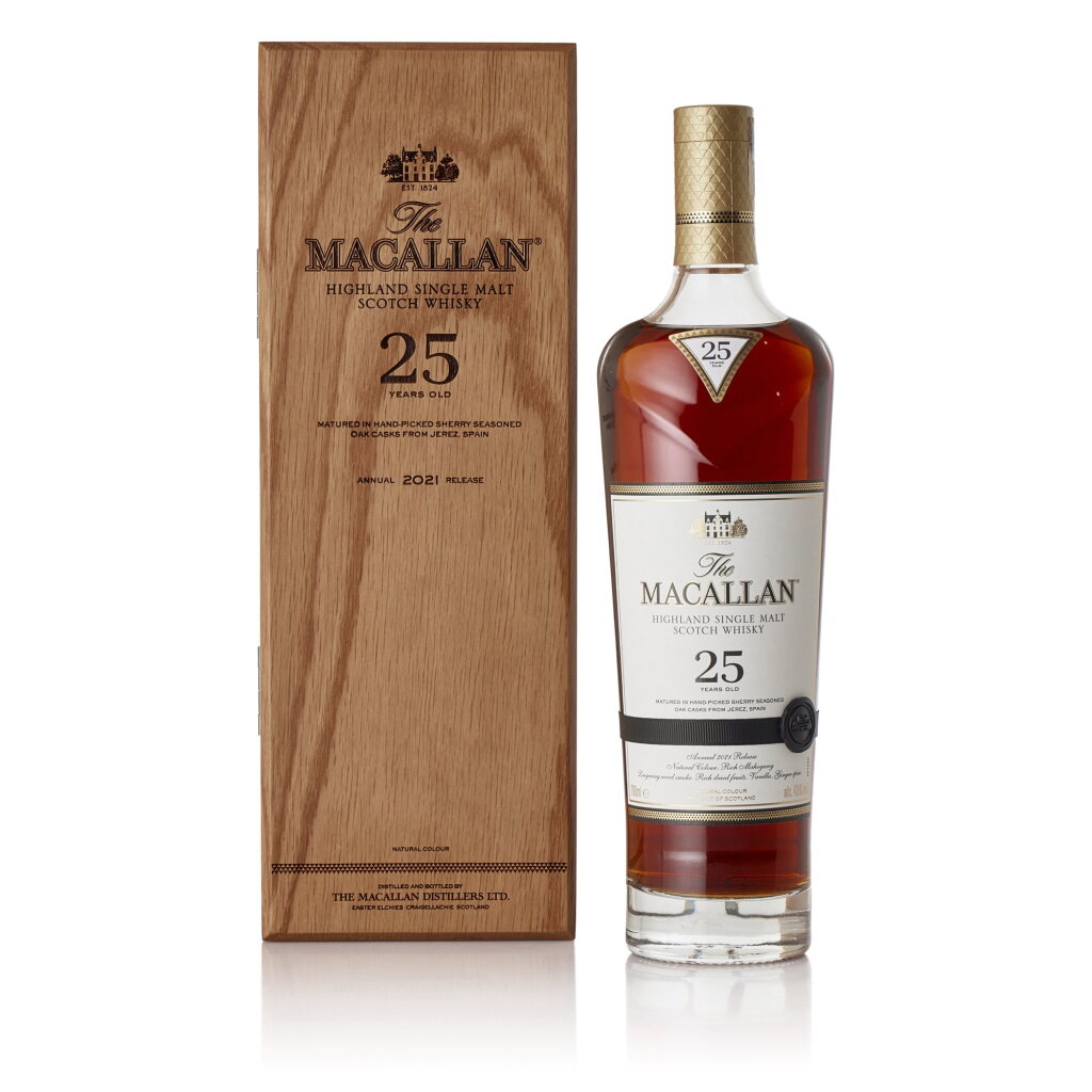 View full screen - View 1 of Lot 2042. The Macallan 25 Year Old Sherry Oak 2021 Release 43.0 abv NV (1 BT70).