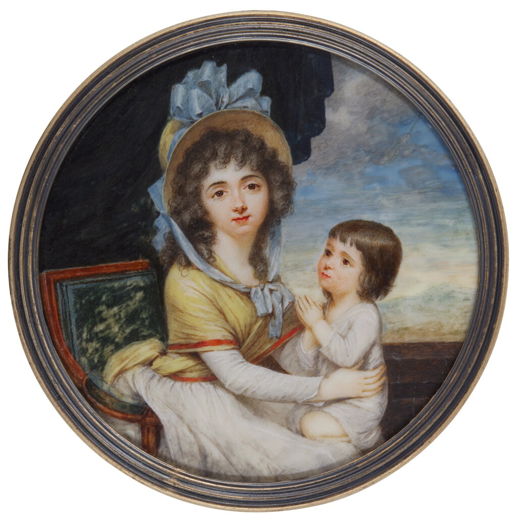 View full screen - View 1 of Lot 283. CHARLES HÉNARD | PORTRAIT OF COMTESSE DE VALENCE (1766-1847) AND HER ELDEST DAUGHTER FÉLICIE (1787-1828).