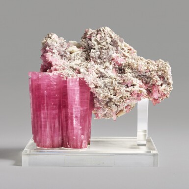 View full screen - View 1 of Lot 160. An Aesthetic Tourmaline with Lepidolite.