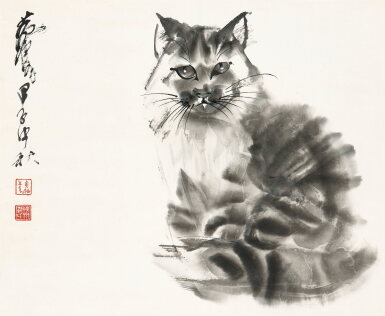 View full screen - View 1 of Lot 3003. 黃冑 貓 | Huang Zhou, Cat.
