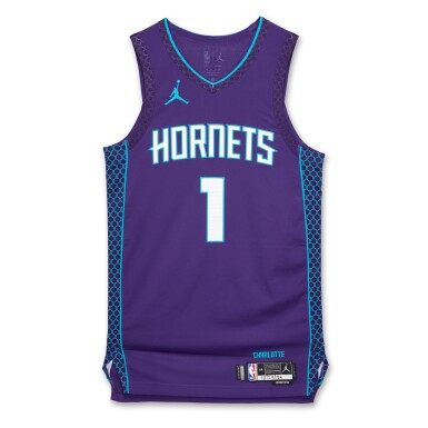 View full screen - View 1 of Lot 248. LaMelo Ball Charlotte Hornets 2024-2025 Game Worn Statement Edition Jersey | 34 Points.