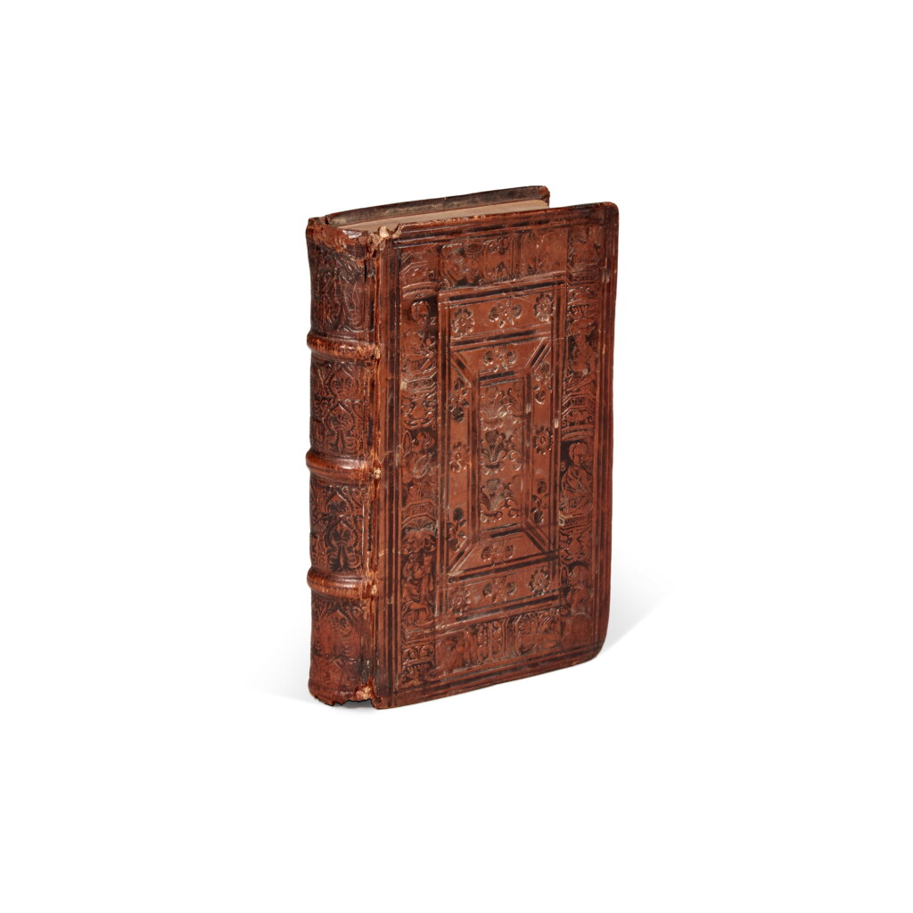 View full screen - View 1 of Lot 1016. Arrianus, De expeditione sive rebus gestis Alexandri, Basel, 1539, Leipzig calf binding, Johannes Wolf copy.