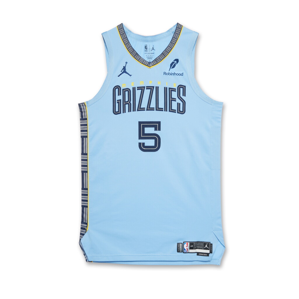 View full screen - View 1 of Lot 118. Vince Williams Jr. Memphis Grizzlies 2025 NBA Playoffs Western Conference Round 1 Game Worn Statement Edition Jersey | Game 1.