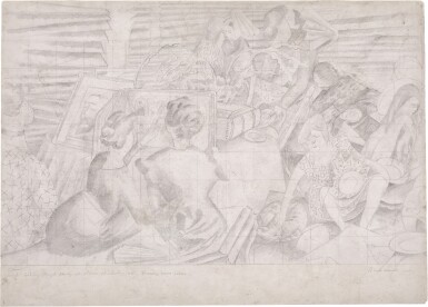 View full screen - View 1 of Lot 116. Drawing for the Marriage at Cana.