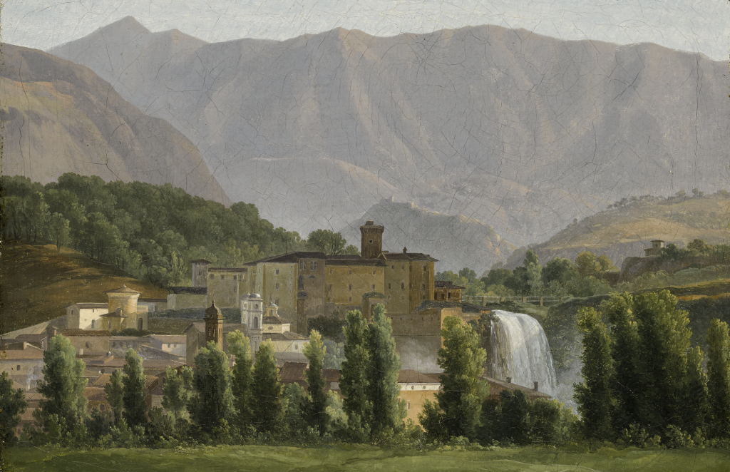 View full screen - View 1 of Lot 67. JEAN-JOSEPH-XAVIER BIDAULD | VIEW OF THE ISOLA DI SORA.