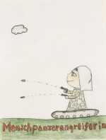 Menschenpanzerangreiferin