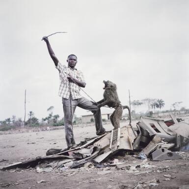 View full screen - View 1 of Lot 100. Alhaji Hassan with Ajasco, Ogere-Remo, Nigeria 2007.