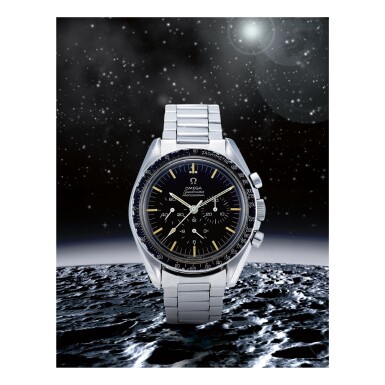 View full screen - View 1 of Lot 37. OMEGA | SPEEDMASTER REF ST 105.012-66 'ORIGINAL MOONWATCH', A STAINLESS STEEL CHRONOGRAPH WRISTWATCH WITH BRACELET, CIRCA 1967.