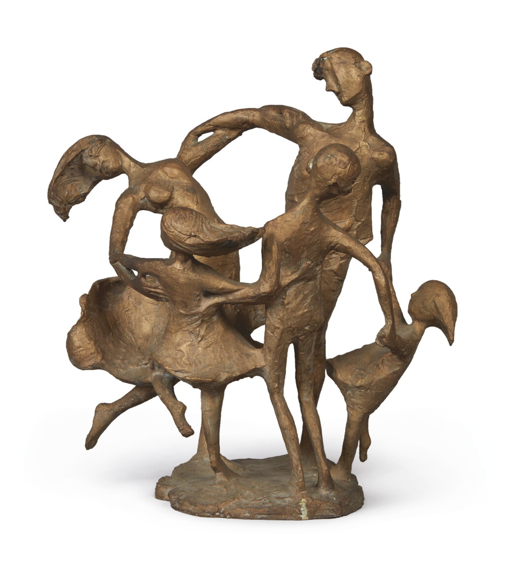View full screen - View 1 of Lot 581. MILTON HEBALD | FAMILY OF FIVE, DANCING.