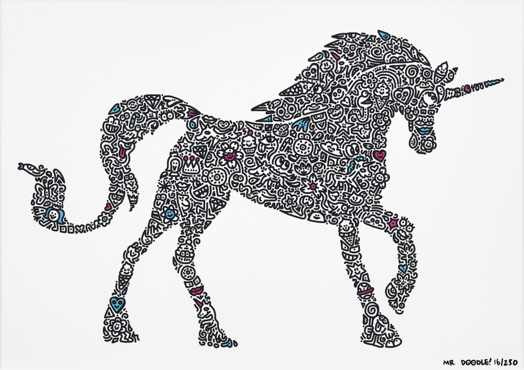 View full screen - View 1 of Lot 1071. MR DOODLE | UNIDOODLE 獨角塗鴉.