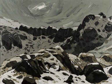 View full screen - View 1 of Lot 87. Winter, Clogwyn y Geifr, Cwm Idwal.