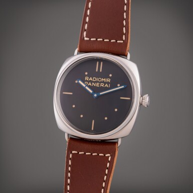 View full screen - View 1 of Lot 561. Reference PAM 00449 Radiomir | A limited edition stainless steel wristwatch, Circa 2012.