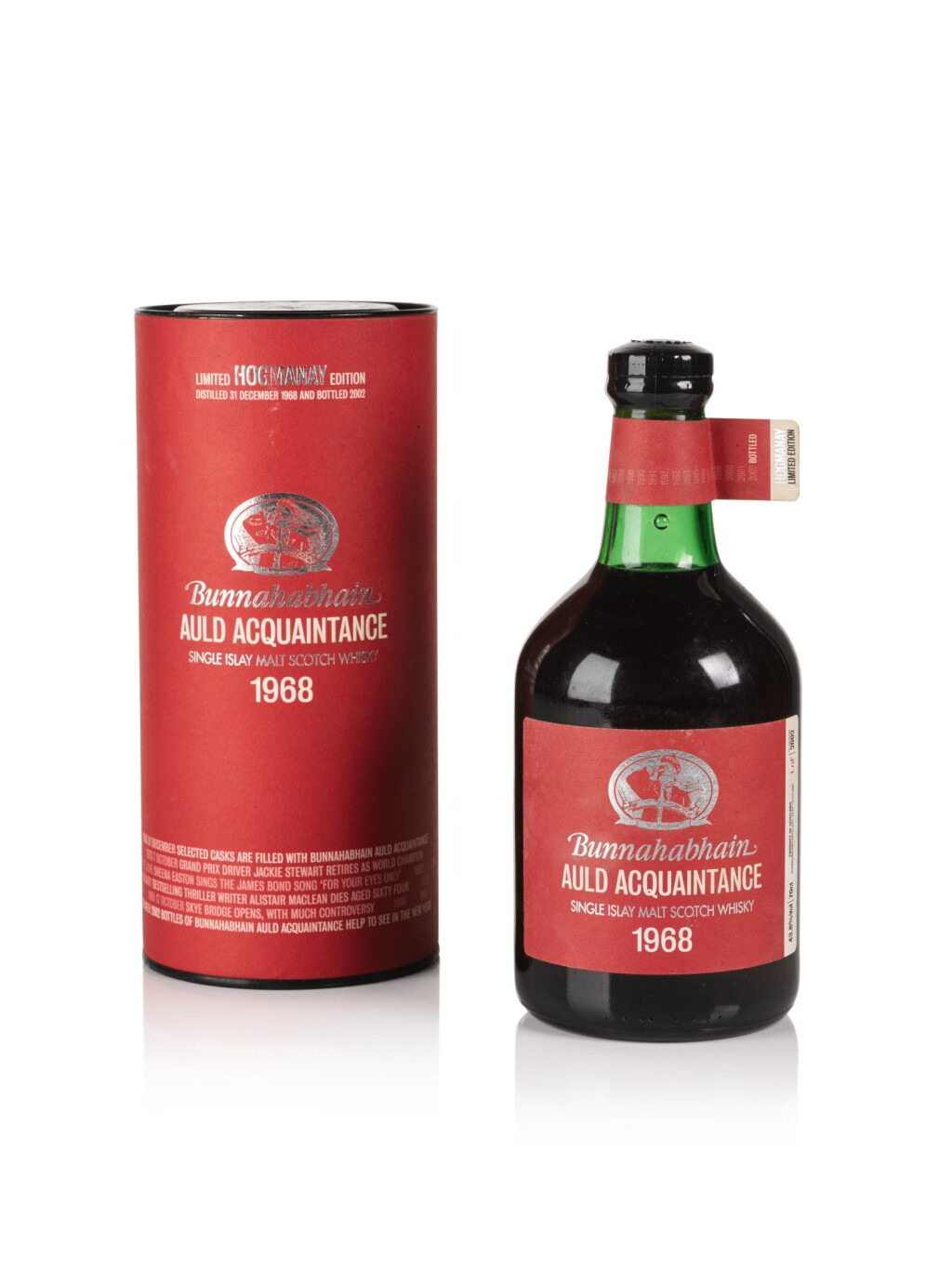 View full screen - View 1 of Lot 28. Bunnahabhain Auld Acquaintance 34 Year Old 43.8 abv 1968 .