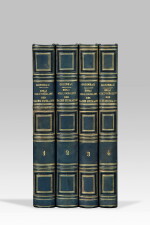 GOBINEAU. Essai sur l'Inégalité des races humaines. 1853-1855. 4 vol.in-8. Reliure de l'époque. E.O.