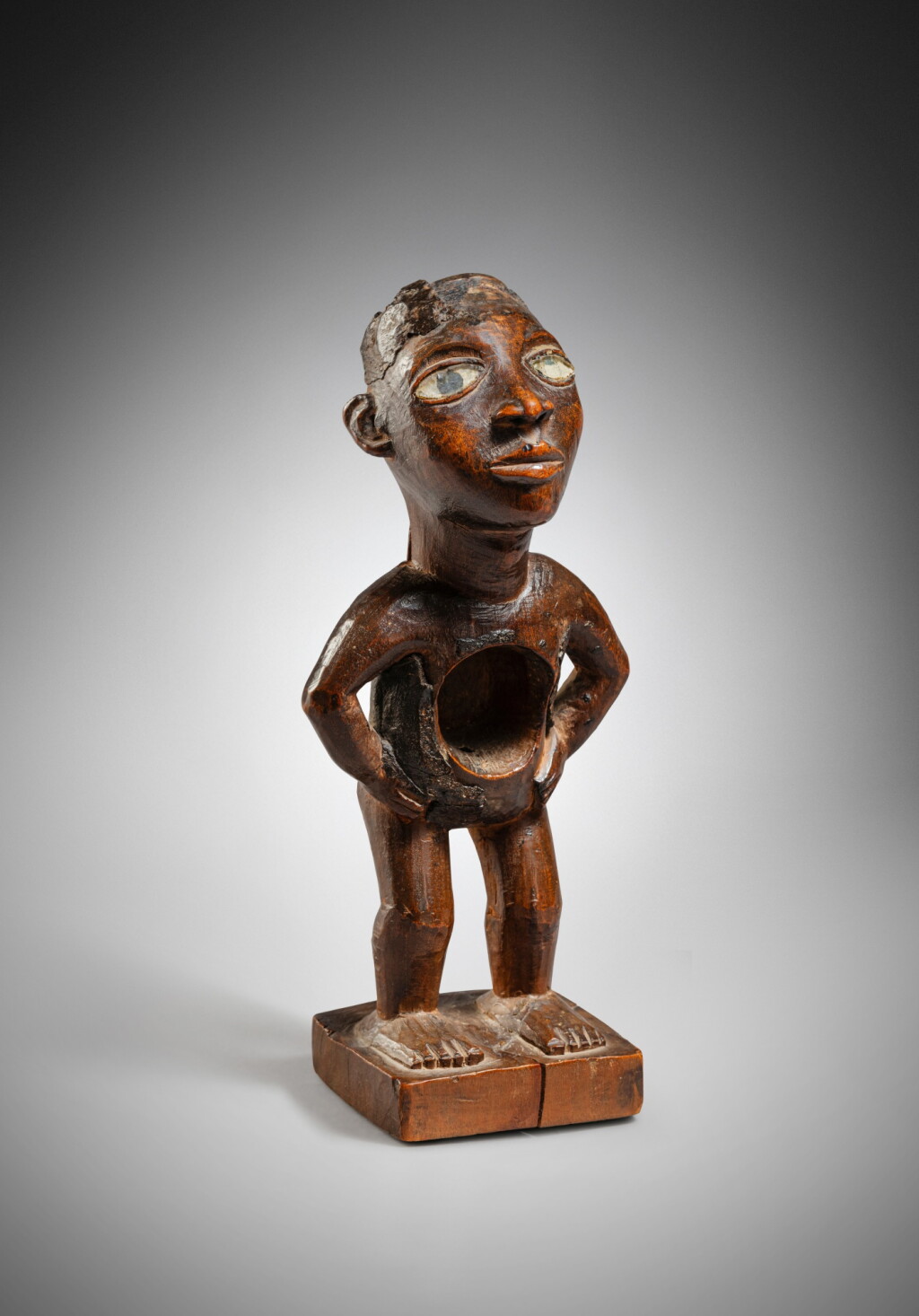 View full screen - View 1 of Lot 61. Kongo Figure, Democratic Republic of the Congo.