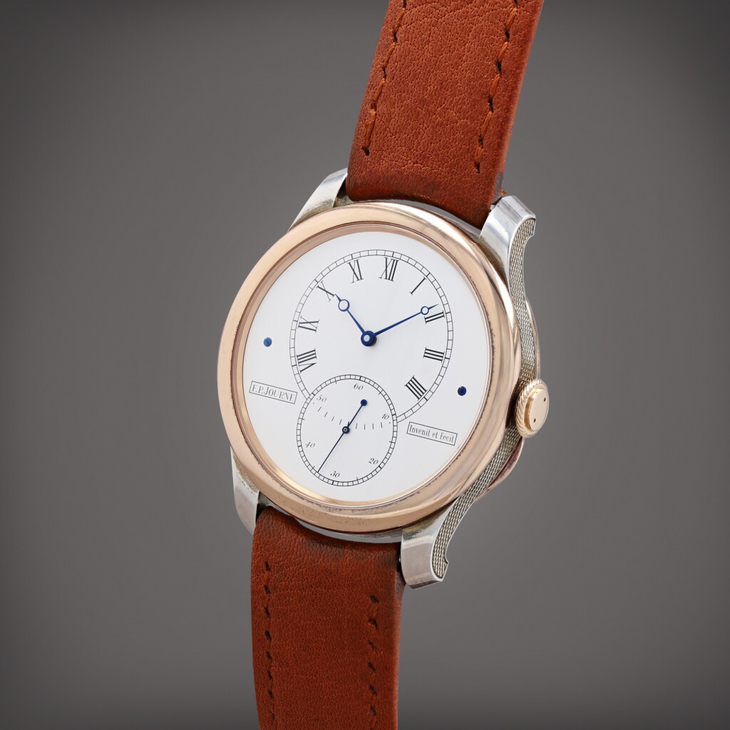 View full screen - View 1 of Lot 64. 30 Years Anniversary Tourbillon | A limited edition pink gold and silver tourbillon wristwatch with twin barrel and hinged case back | Circa 2013.