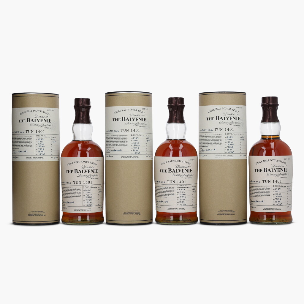 View full screen - View 1 of Lot 2043. The Balvenie Tun 1401 Batch No.6 49.8 abv NV (3 Bottles 75cl).
