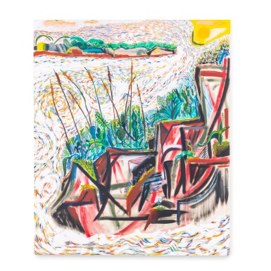 View full screen - View 1 of Lot 1209. Shara Hughes 莎拉・休斯 | Stairway to Heaven 通往天堂的階梯.