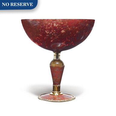 View full screen - View 1 of Lot 43. A Silver-Gilt-Mounted Jasper Cup.