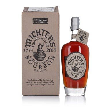 View full screen - View 1 of Lot 249. Michter's Small Batch Bourbon 20 Year Old 114.2 Proof NV (1 BT 75cl).