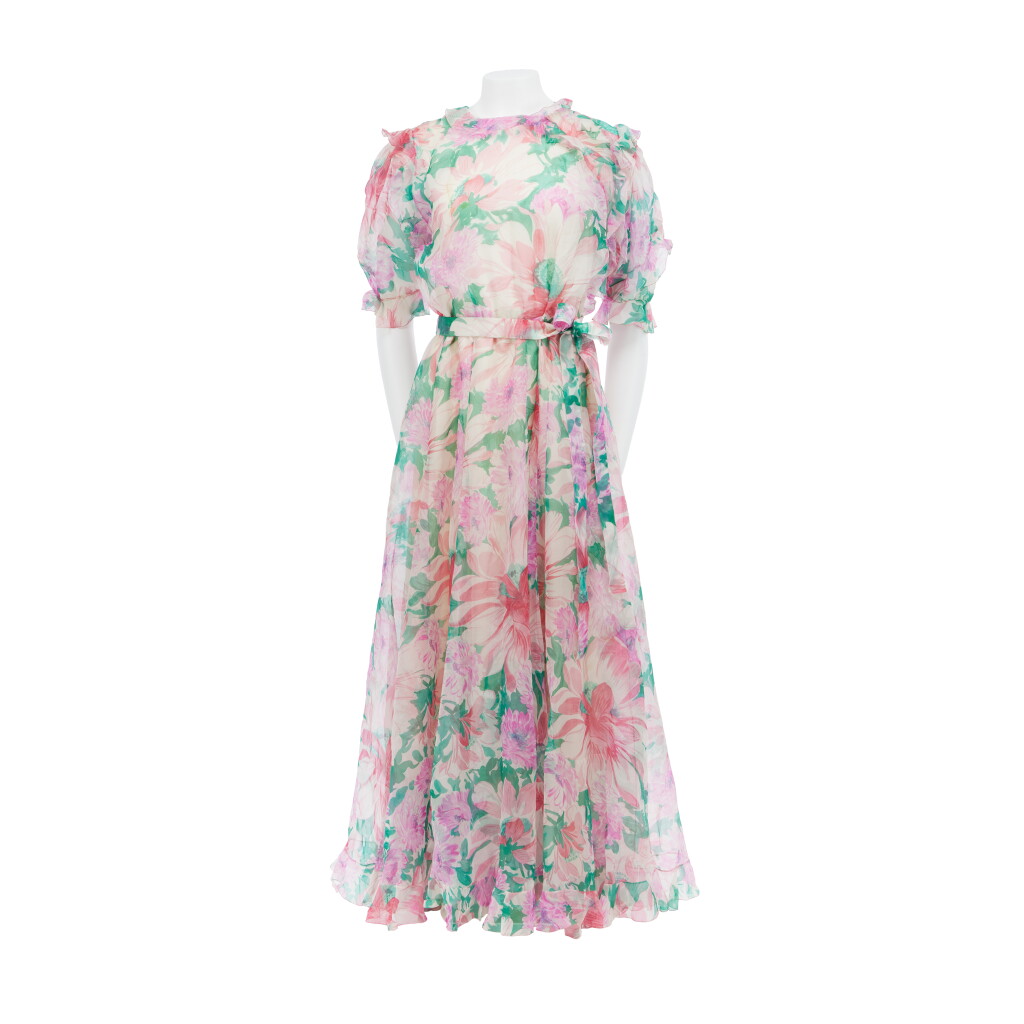 View full screen - View 1 of Lot 67. by Marc Bohan Haute Couture Dress, Spring-Summer 1982, Gifted by a Member of the Onassis Family.