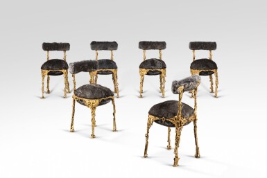 View full screen - View 1 of Lot 179. Ensemble de six chaises Lupa, de la collection Brazilian Baroque.